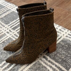 Coconuts by Matisse Leopard Print Ankle Booties